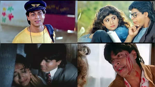 ​<strong>From Darr to Anjaam: Unconventional roles in films portrayed flawlessly by Shah Rukh Khan</strong>​
